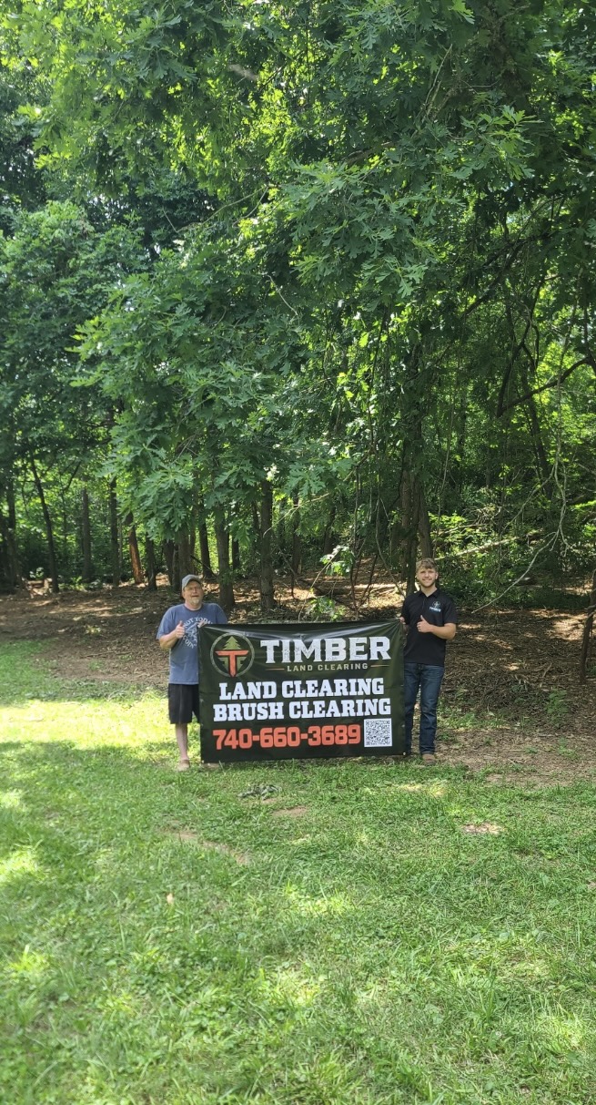 Happy Timber Land Clearing customer on a cleared property